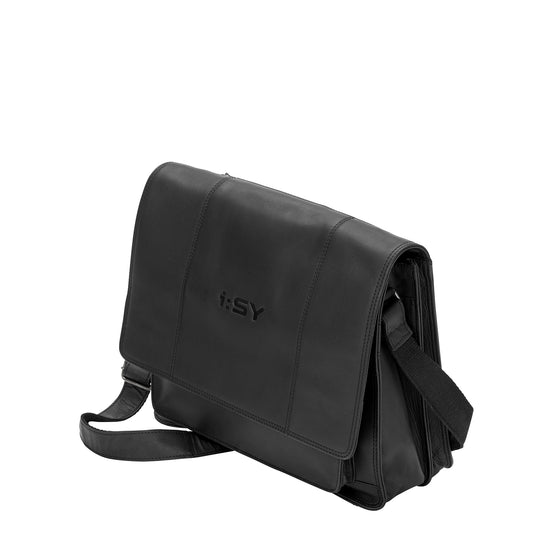 i:SY Leather Bag Black